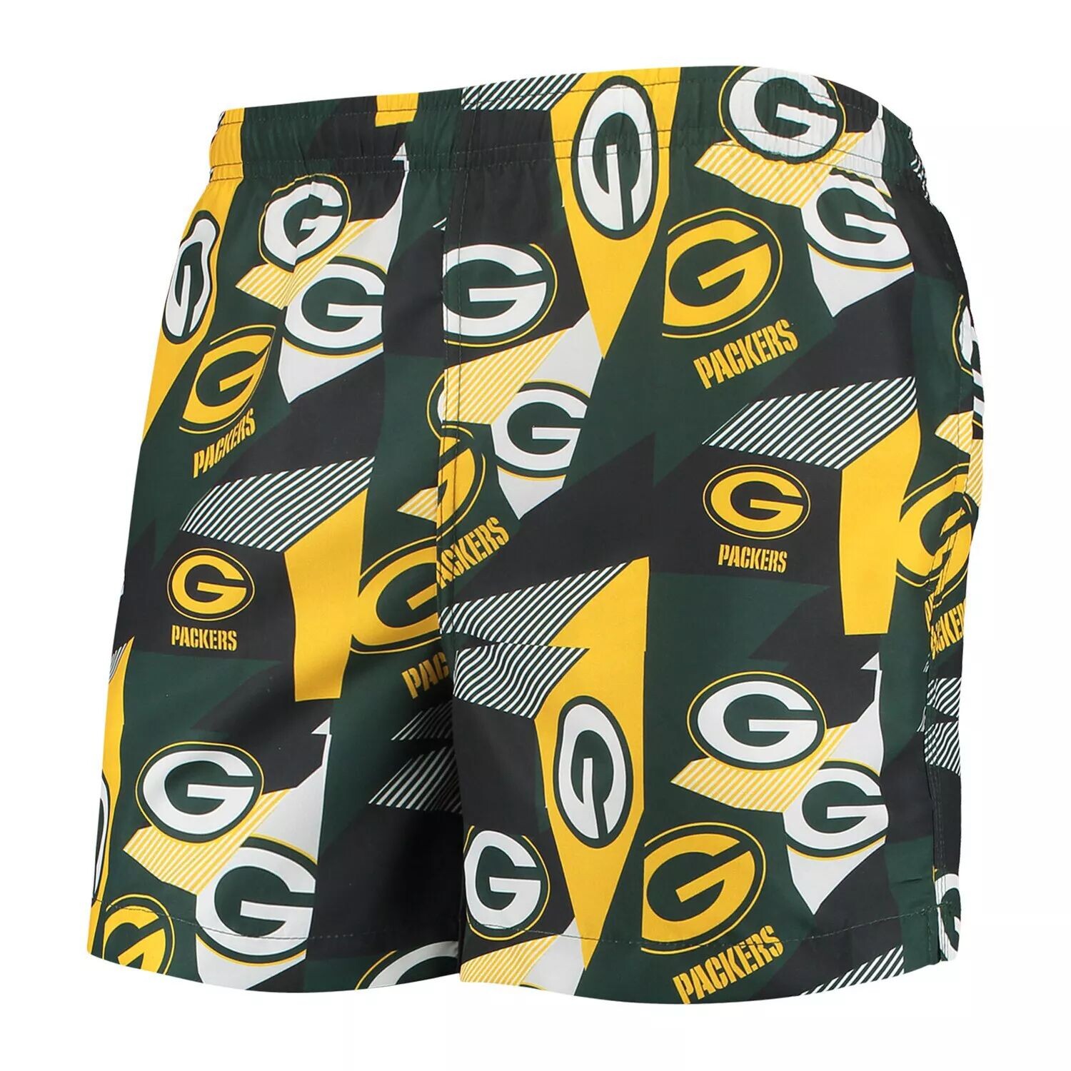 

Мужские плавки FOCO зеленого/золотого цвета Green Bay Packers с геопринтом