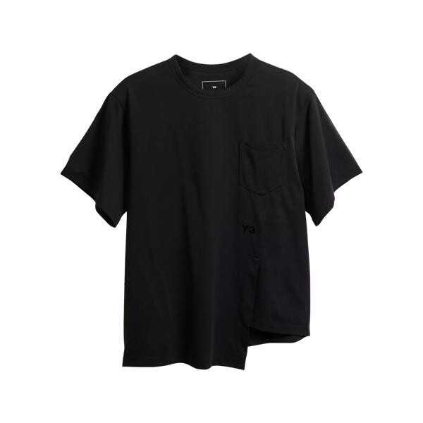 

Футболка asymmetrisches t-shirt black black Y-3, черный