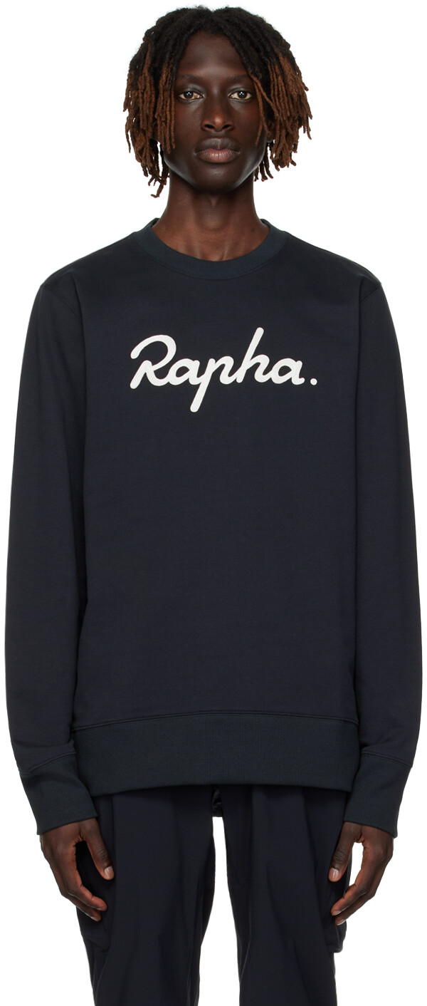 

Черный свитшот с вышивкой Rapha