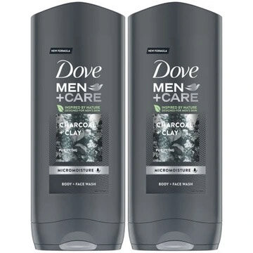 

Гель для душа, 2x400 мл Dove Men+Care Charcoal