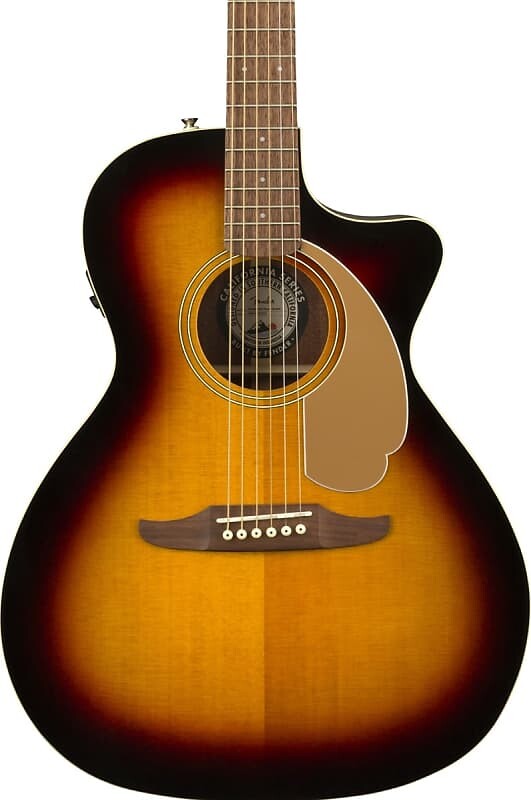 

Акустическая гитара Fender Newporter Player Acoustic Electric Guitar. Walnut Fingerboard, Sunburst
