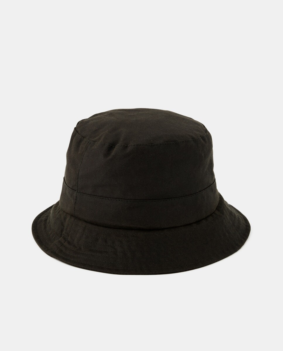 

Оливково-зеленая шапка из вощеного хлопка Barbour, зеленый