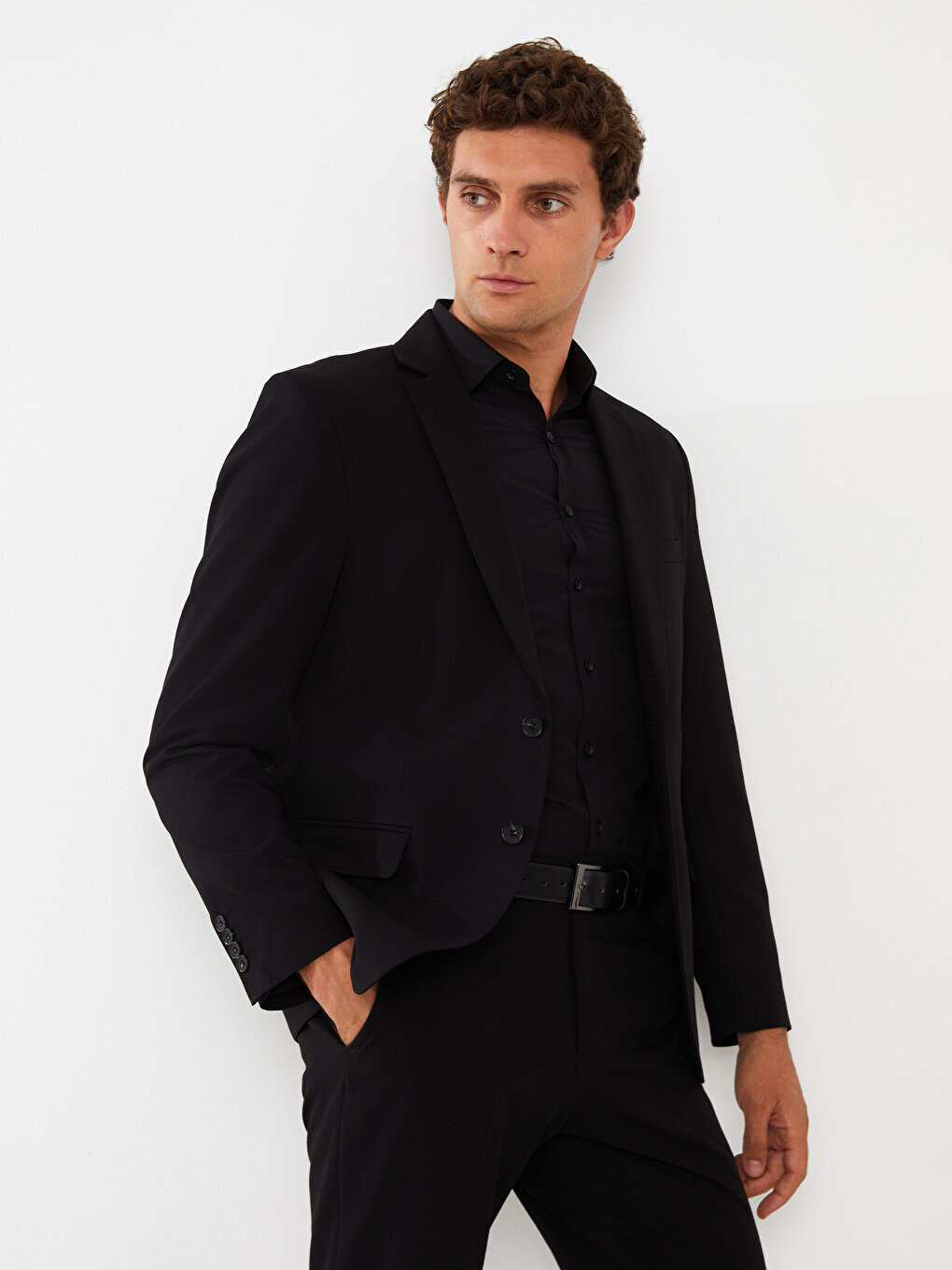 

Мужской пиджак Slim Fit LCWAIKIKI Formal, черный