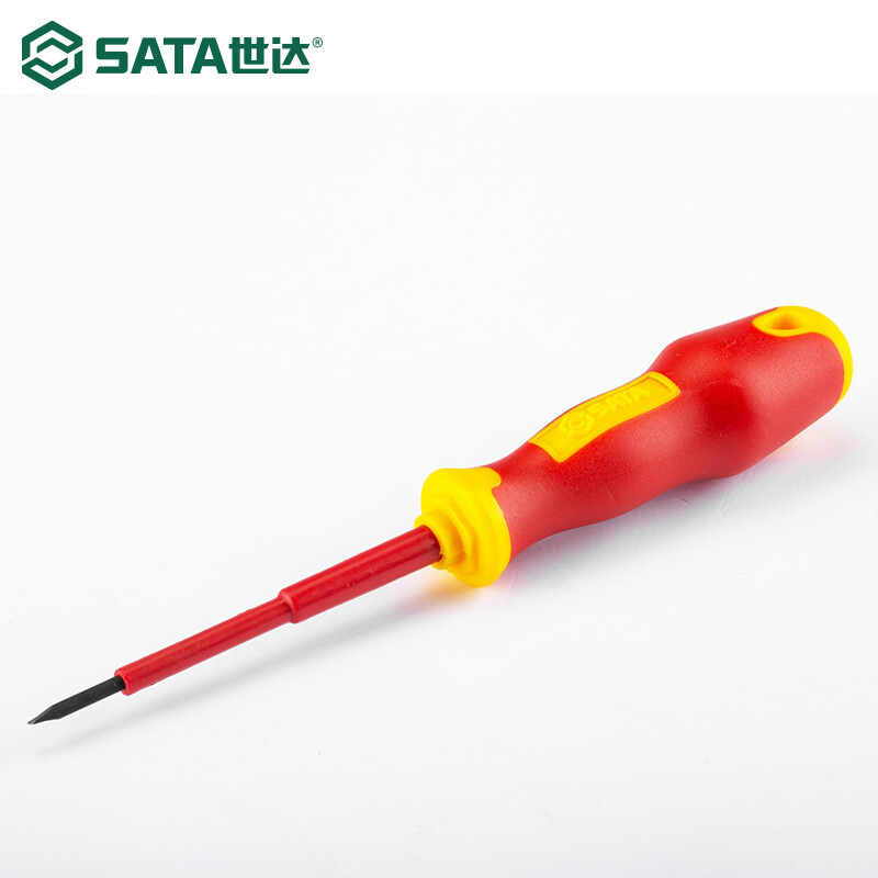 SATA Tools T series Изолированная отвертка с двухцветной ручкой 2,5x75MM 61321