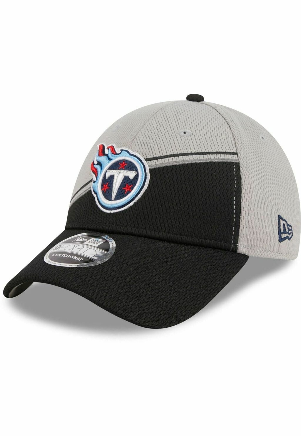 

Бейсболка 9FORTY STRETCH SIDELINE 2023 TENNESSEE TITANS New Era, цвет grey