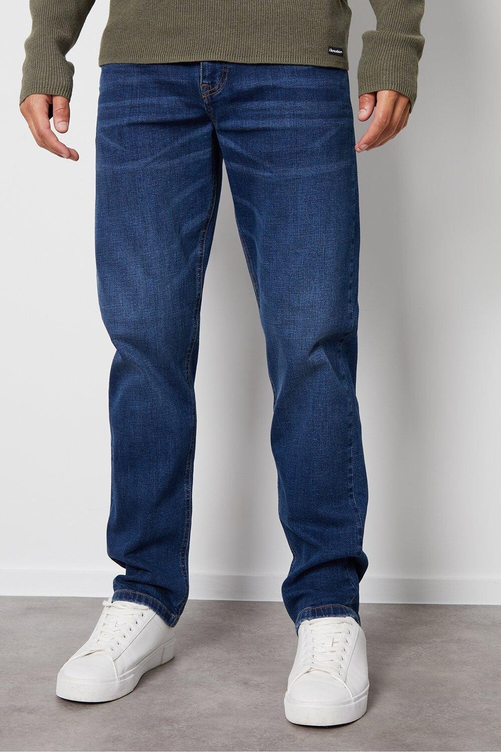 

Джинсы прямого кроя Canterbury с эластичной тканью Threadbare, синий