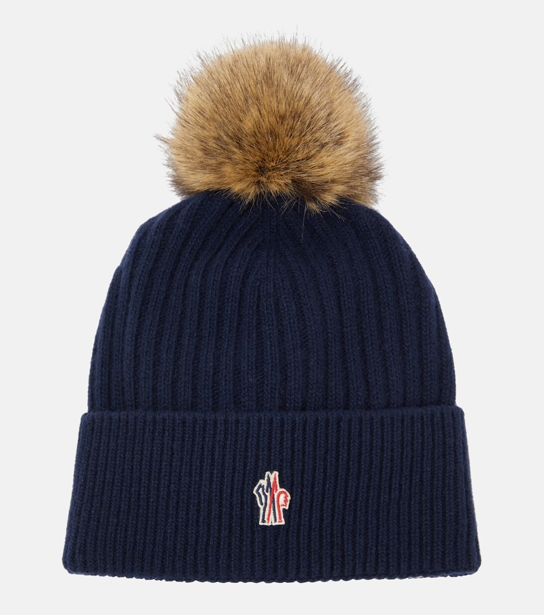 

Шапка из кашемира и шерсти Moncler Grenoble, синий