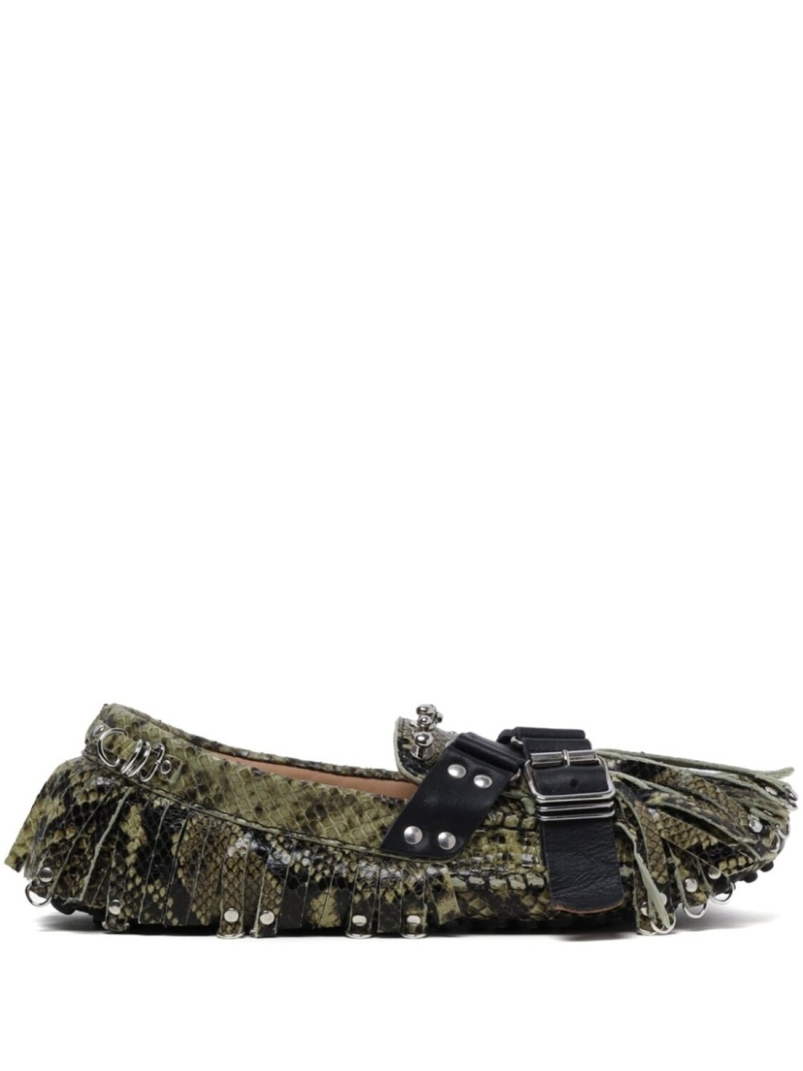 

13 09 SR кожаные мокасины, зеленый