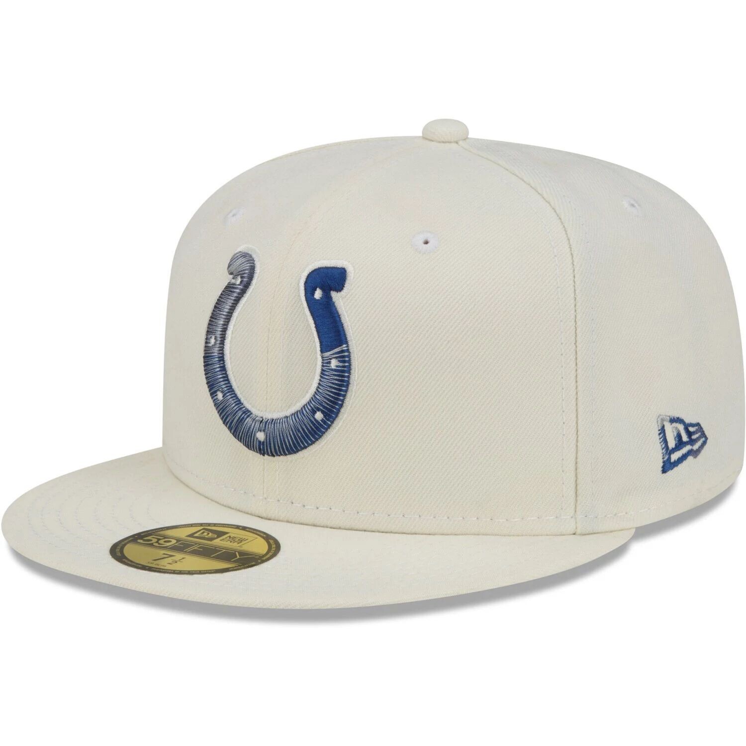 

Мужская облегающая шляпа New Era Cream Indianapolis Colts Chrome Dim 59FIFTY