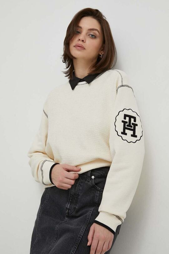 

Хлопковая толстовка Tommy Hilfiger, бежевый