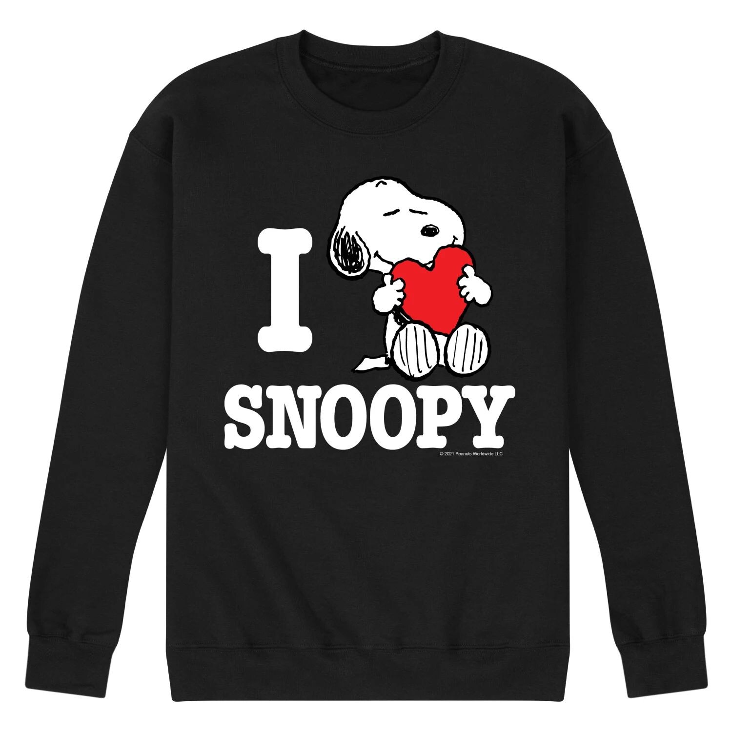 

Мужской свитшот Peanuts I Love Snoopy Licensed Character
