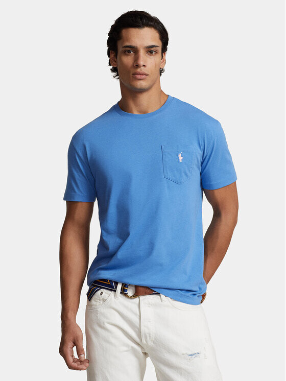 

Футболка классического кроя Polo Ralph Lauren, синий