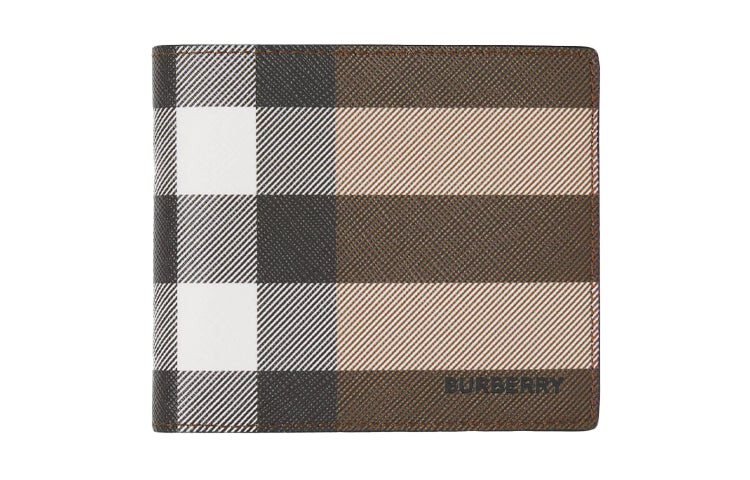 

Кошелек мужской Burberry PlaidCanvas Wallet клетчатый, темно-коричневый