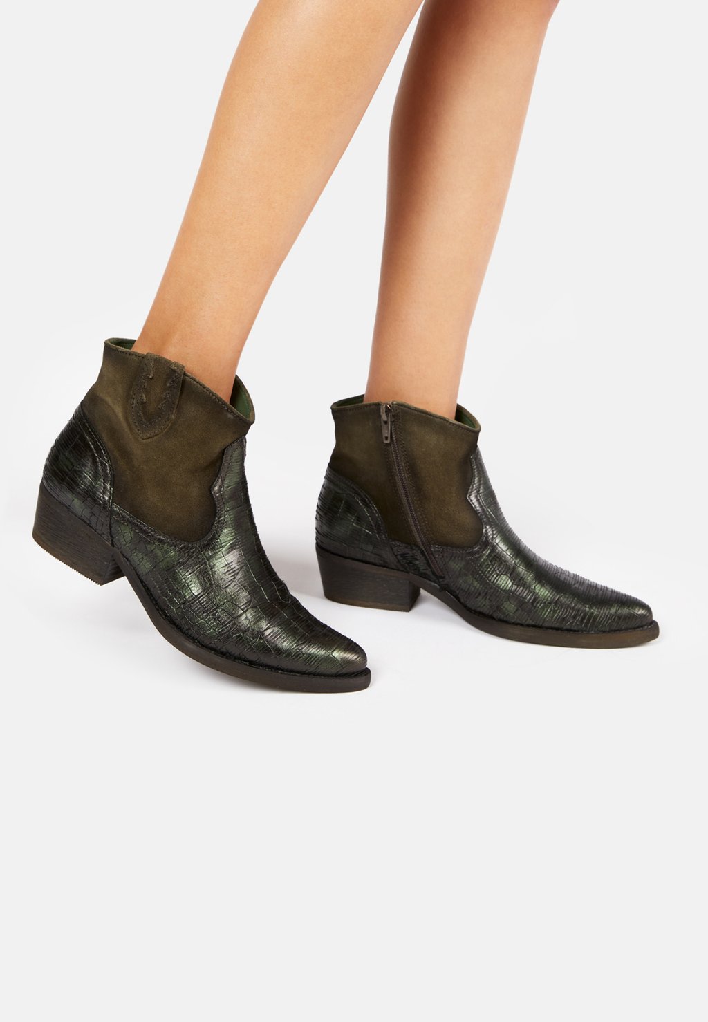 Техасские/байкерские ботинки Felmini, зеленые
