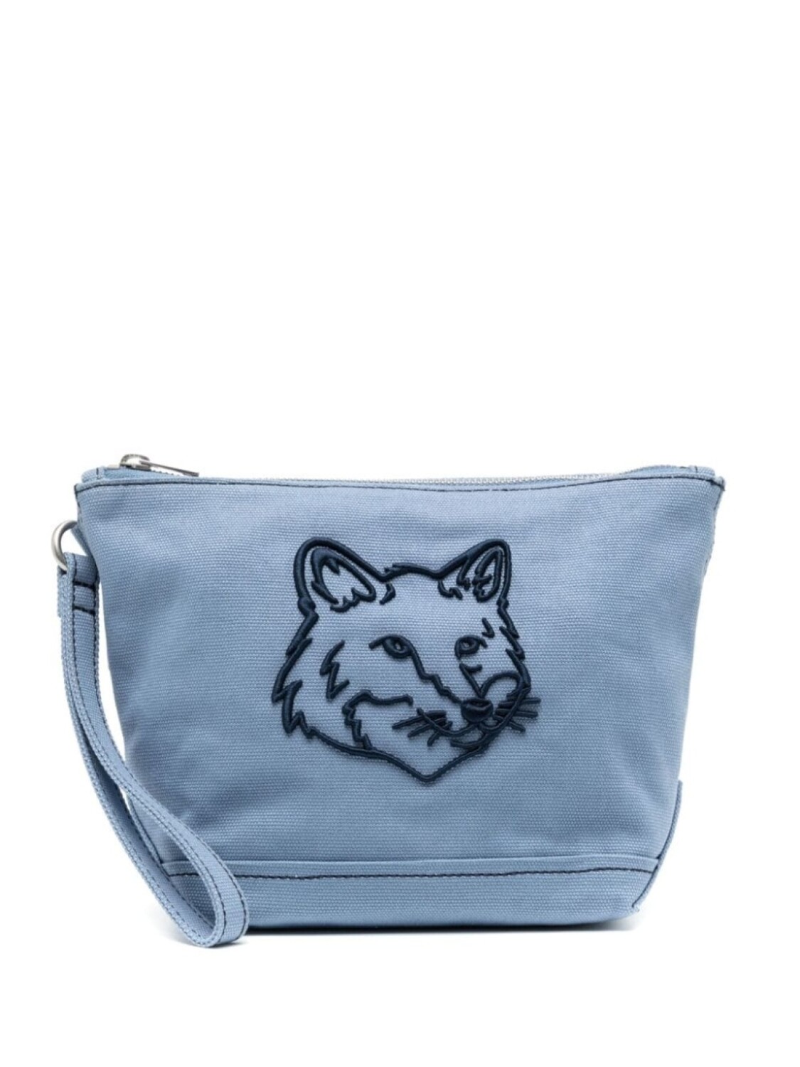 

Клатч Fox Head на молнии Maison Kitsuné, синий