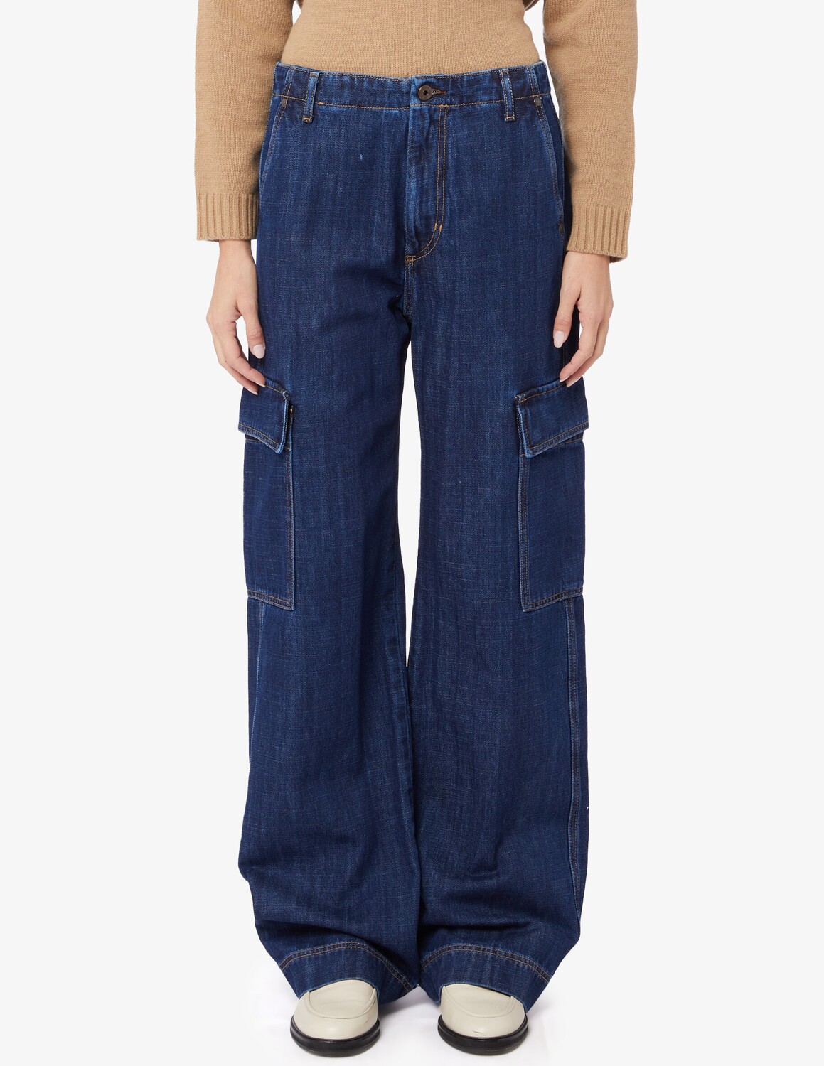 

Джинсовые брюки Califfo из хлопка Weekend Max Mara, синий