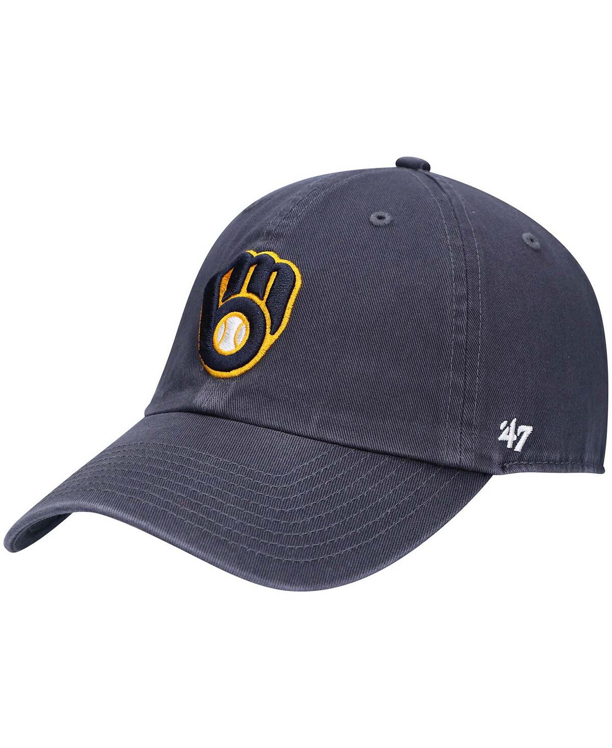 

Мужская темно-синяя регулируемая шляпа Milwaukee Brewers Heritage Clean Up '47 Brand