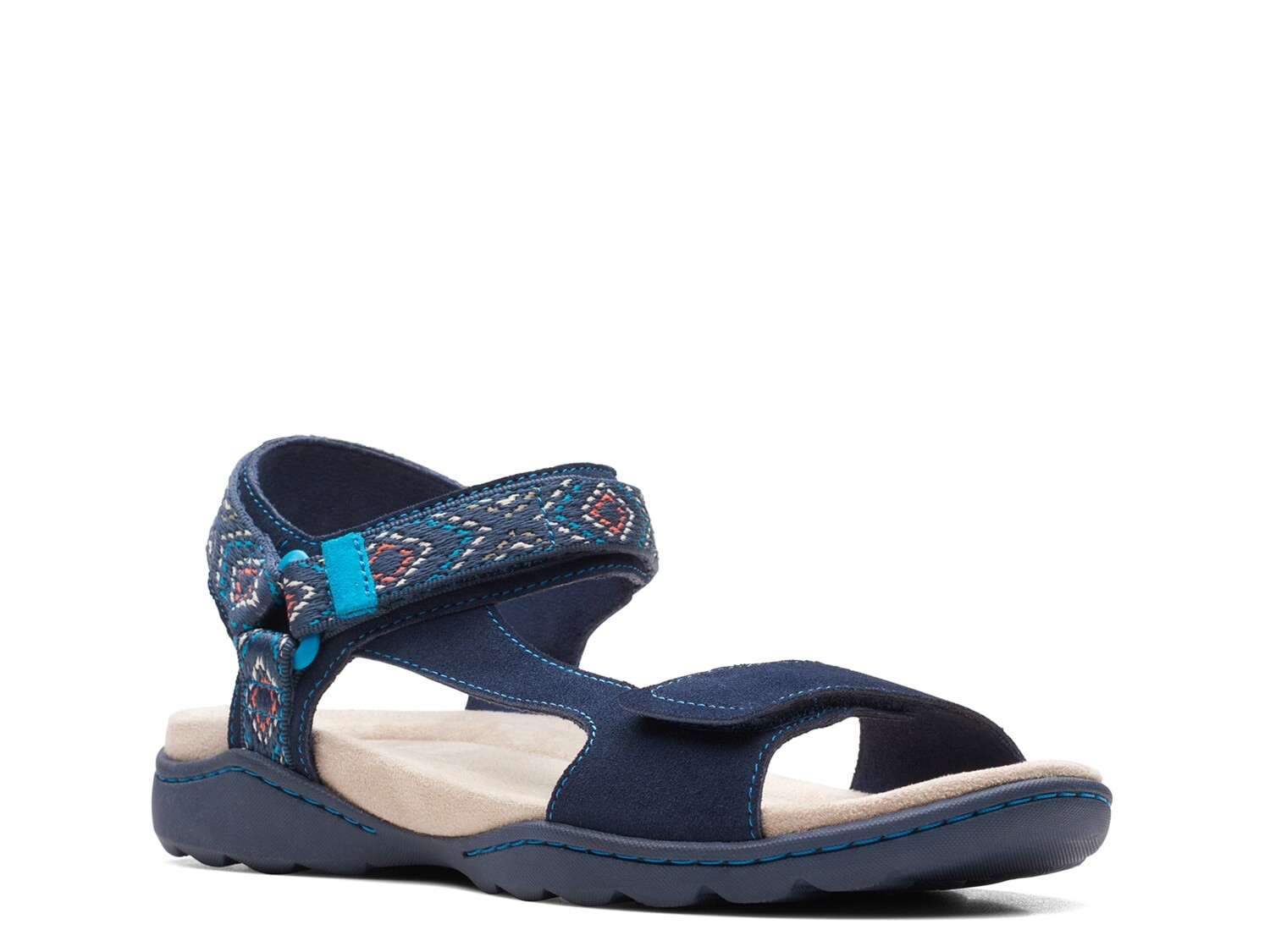 

Сандалии Amanda Step Clarks, цвет Navy/Multicolor Geometric Print