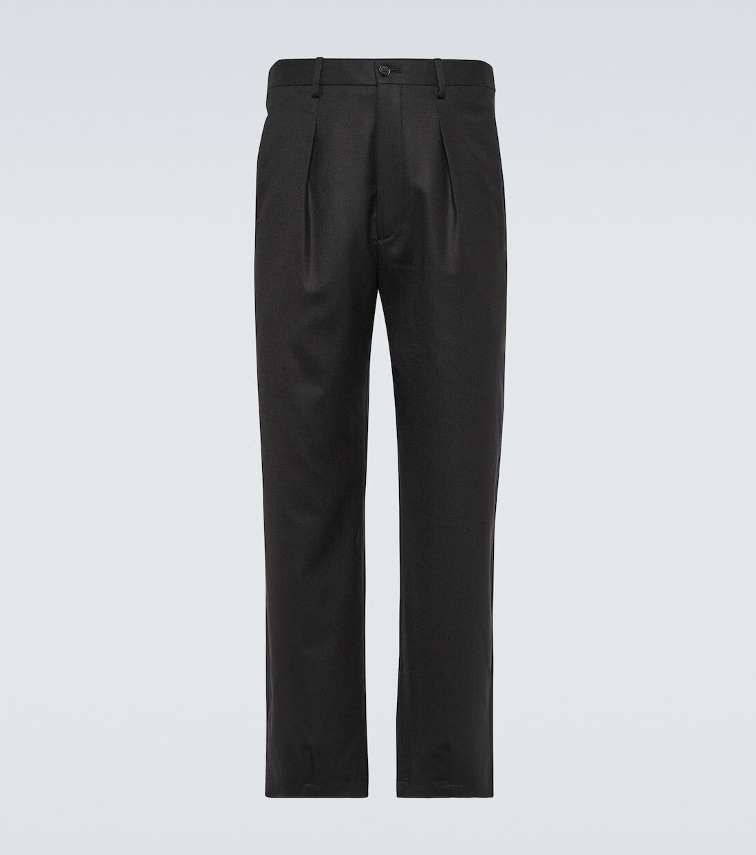 

Шерстяные прямые брюки Giorgio Armani, черный