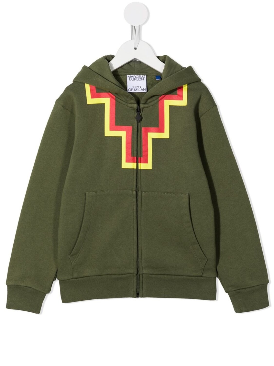 

Marcelo Burlon County Of Milan худи на молнии, зеленый