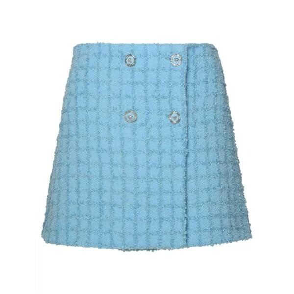 

Юбка skirt in light virgin wool blend Versace, синий