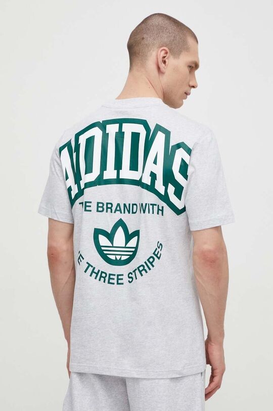 

Хлопковая футболка adidas Originals, серый