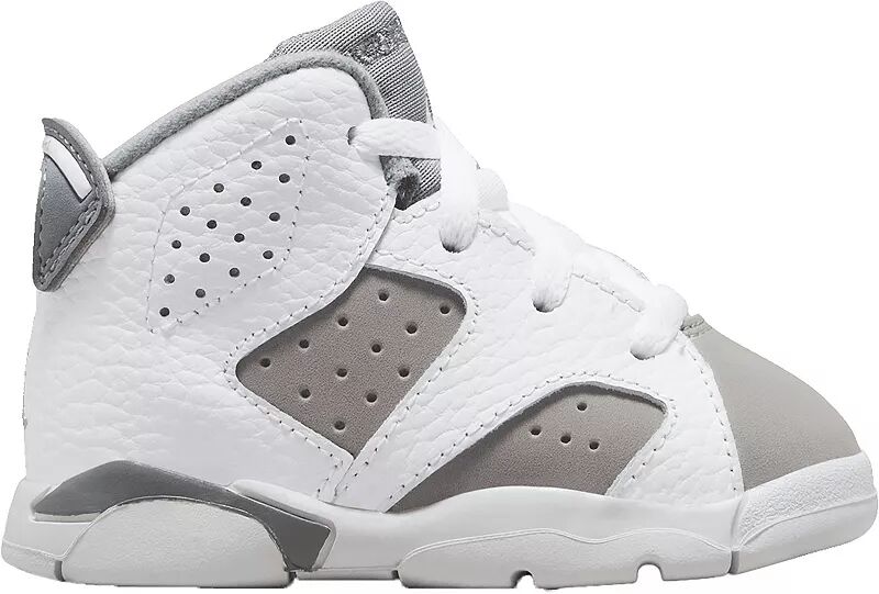 

Баскетбольные кроссовки Air Jordan 6 Retro для малышей, белый/серый