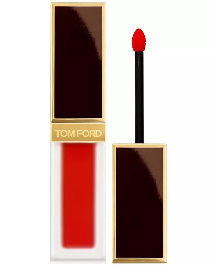 

Жидкая матовая помада для губ Luxe Tom Ford, цвет Carnal Red (Rosy Red with orange undertones)