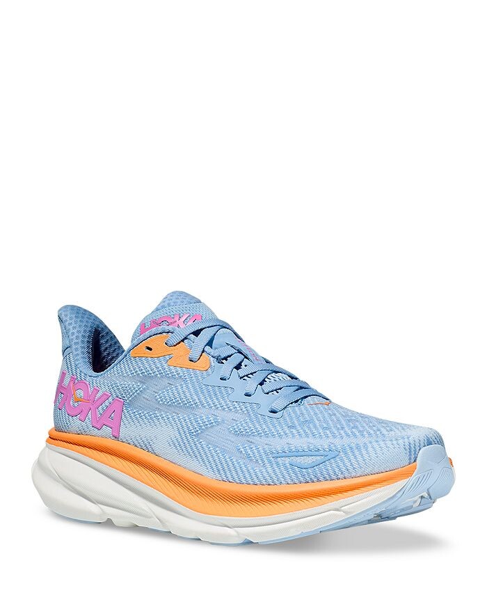 

Кроссовки Clifton 9 Hoka, небесно-голубой, Синий