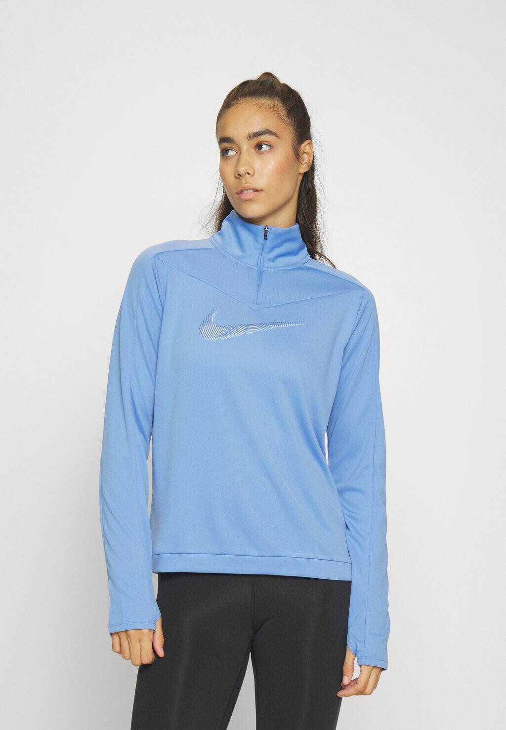 

Топ с длинными рукавами Nike W NK DF HBR HZ PACER, синий