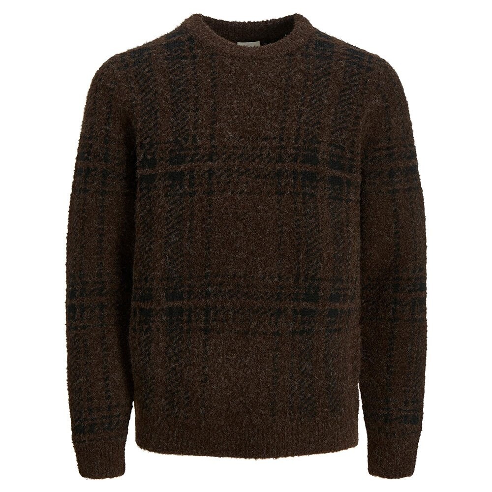 

Свитер Jack & Jones Blatrend Check O Neck, коричневый
