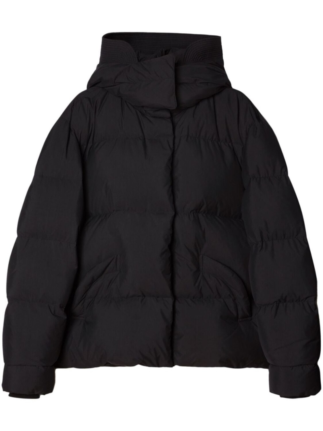 

Off-White пуховик с капюшоном, черный