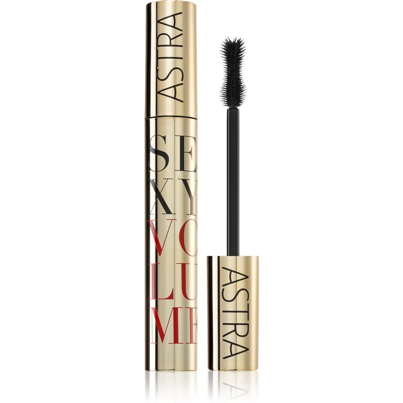 

Тушь для ресниц Astra Make-up Sexy Volume, придающая максимальный объем, оттенок Deep Black, 8 мл Inna Marka