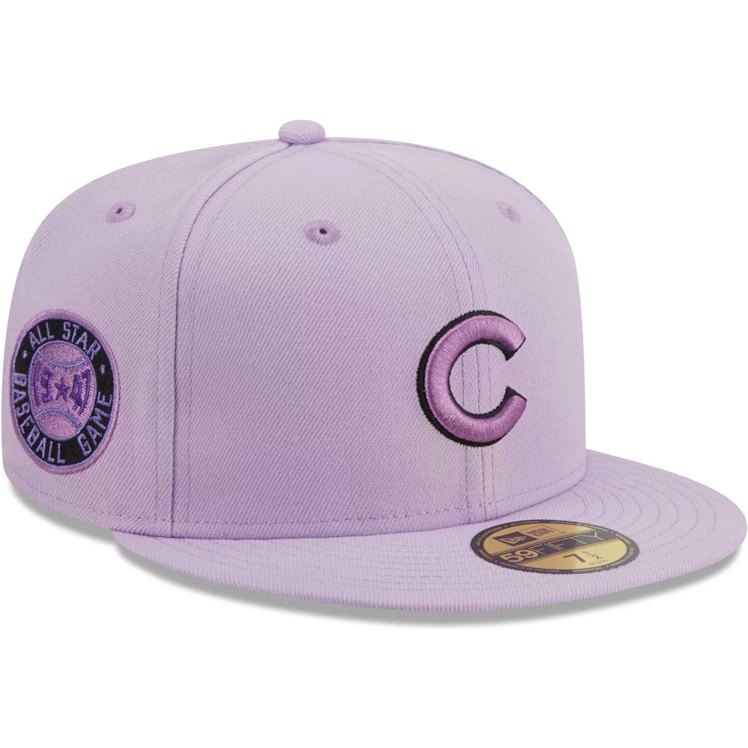

Мужская приталенная шляпа New Era Lavender Chicago Cubs 59FIFTY