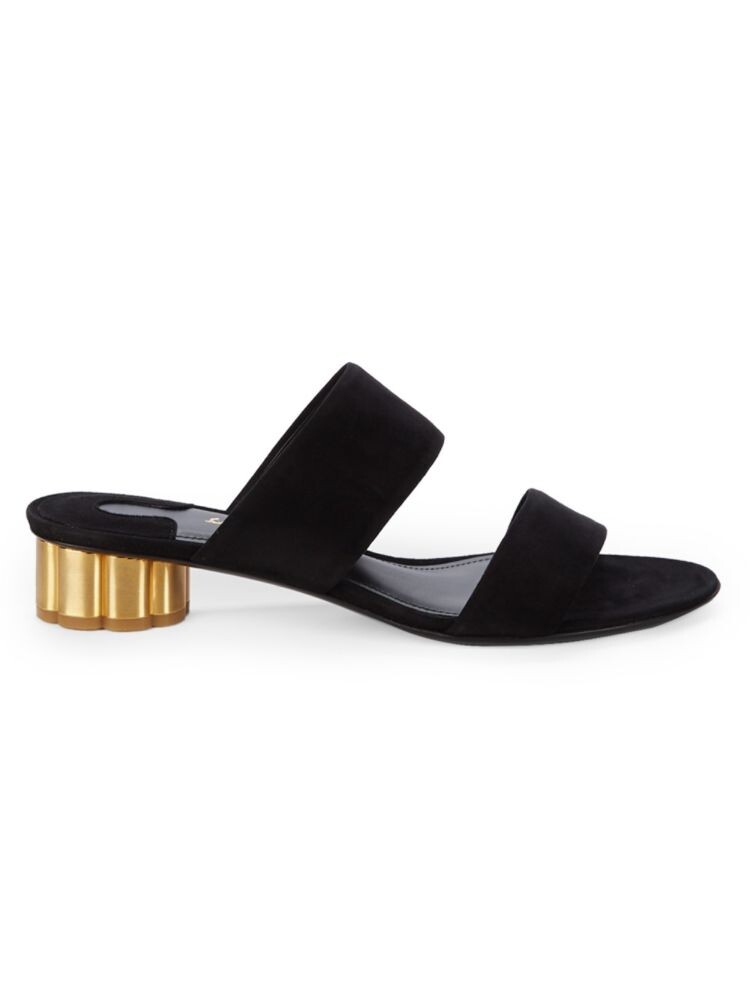 

Замшевые сандалии Belluno Ferragamo, цвет Nero