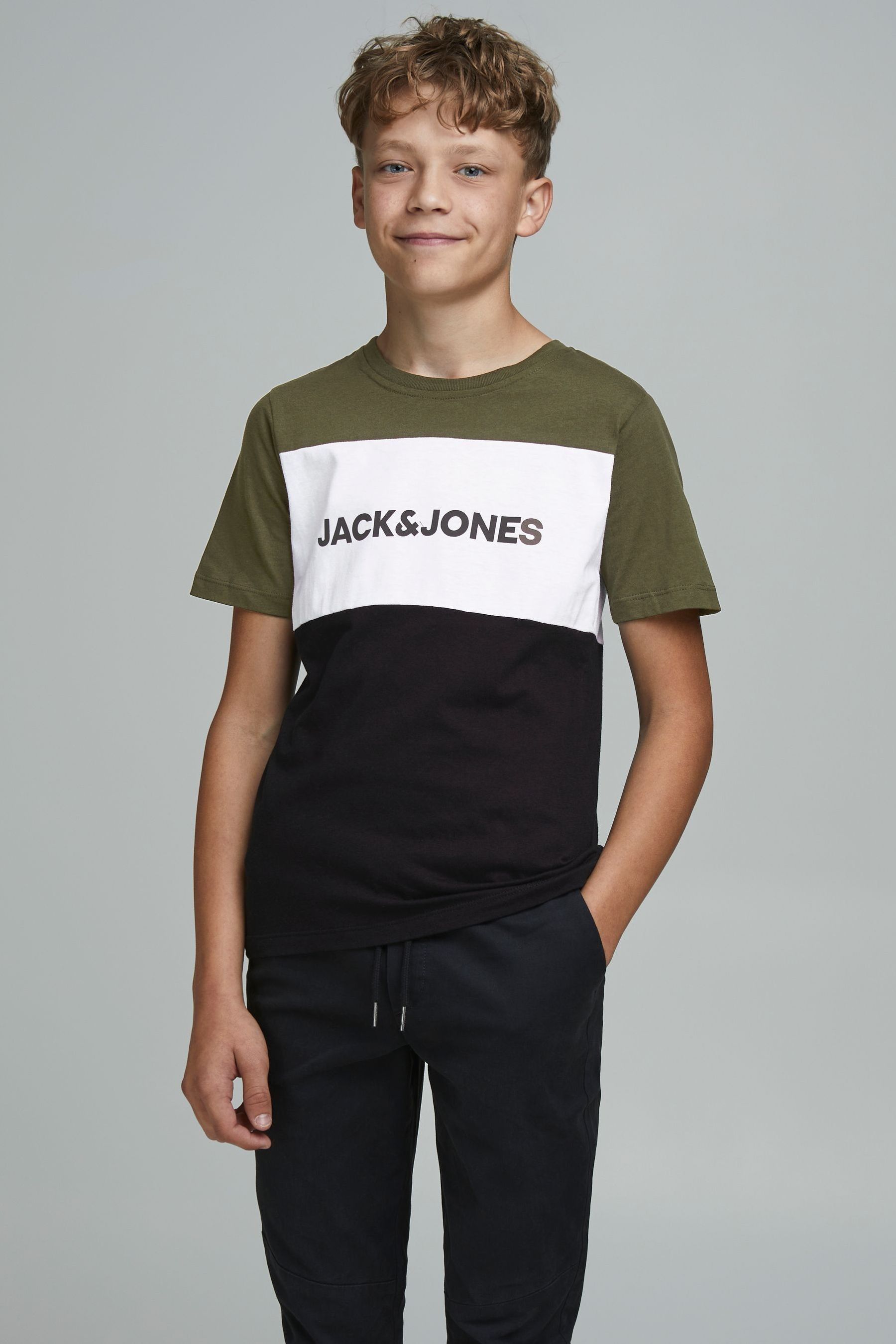 

JACK & JONES футболка с короткими рукавами принтом и логотипом Jack & Jones, зеленый