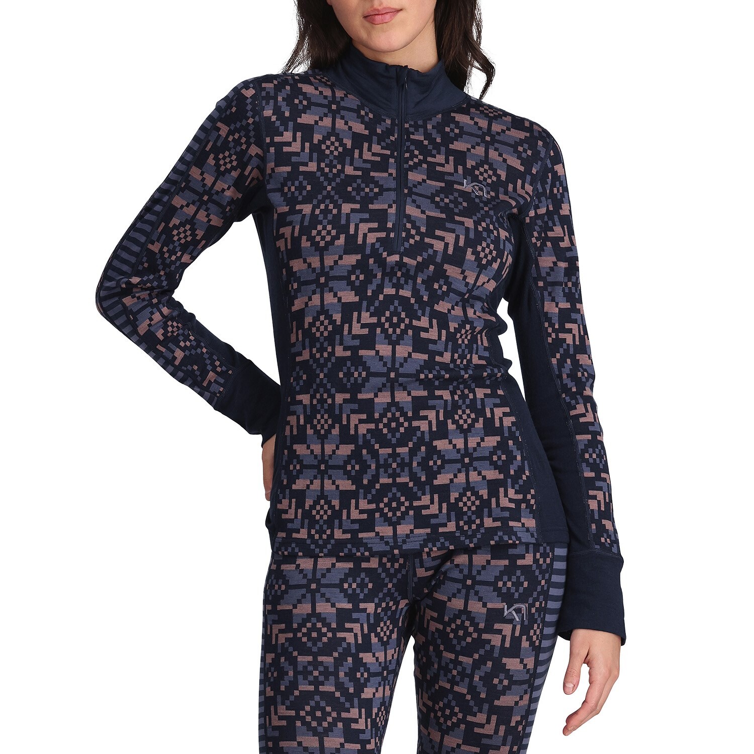 

Топ Kari Traa Else Wool Half Zip, цвет Royal
