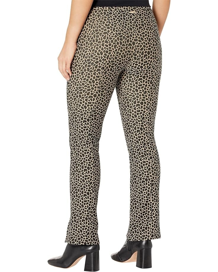 

Брюки Michael Kors Petite Giraffe Split Hem Leggings, хаки