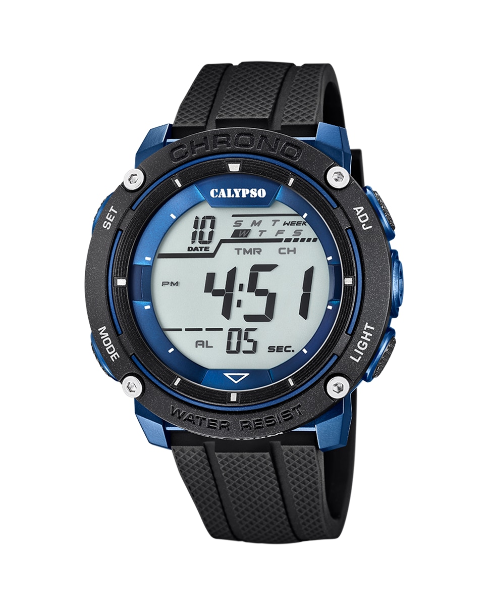 цена K5820/2 Digital For Man черные резиновые мужские часы Calypso, черный