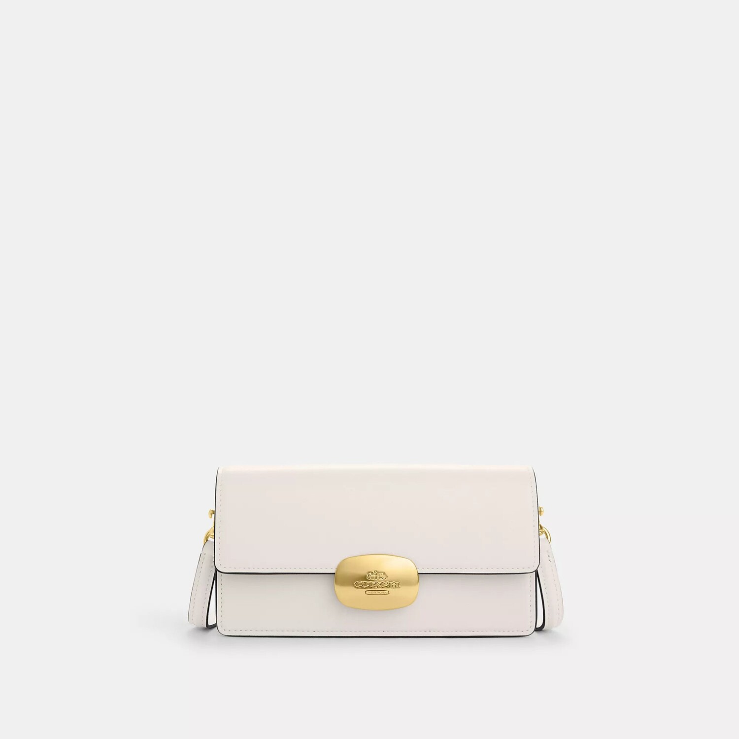 

Маленькая сумка через плечо с клапаном Coach Outlet Eliza, цвет Gold/Chalk