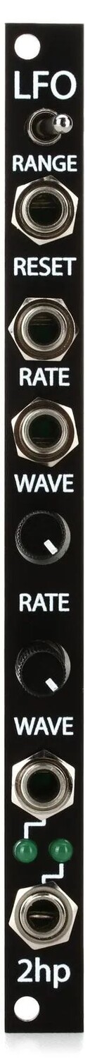 

Модуль LFO Eurorack 2HP LFO — черный