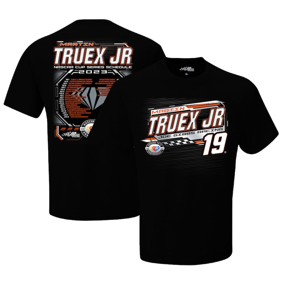 

Футболка с коротким рукавом Joe Gibbs Racing Team Collection Martin Truex Jr, черный