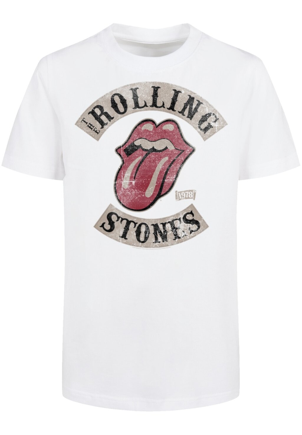 

Футболка с принтом THE ROLLING STONES TOUR '78 F4NT4STIC, цвет weiß