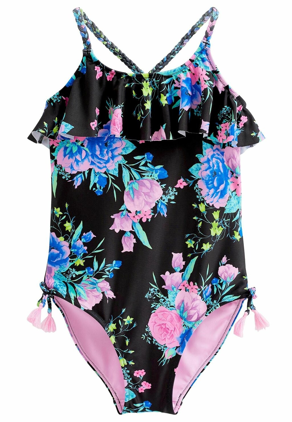 

Купальник Frill Swimsuit Next, цвет black/pink floral