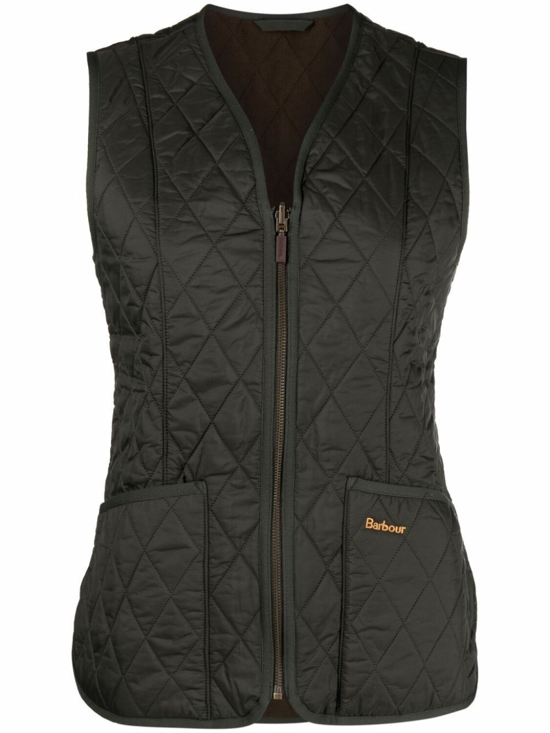 

Barbour стеганый жилет Betty на молнии, зеленый
