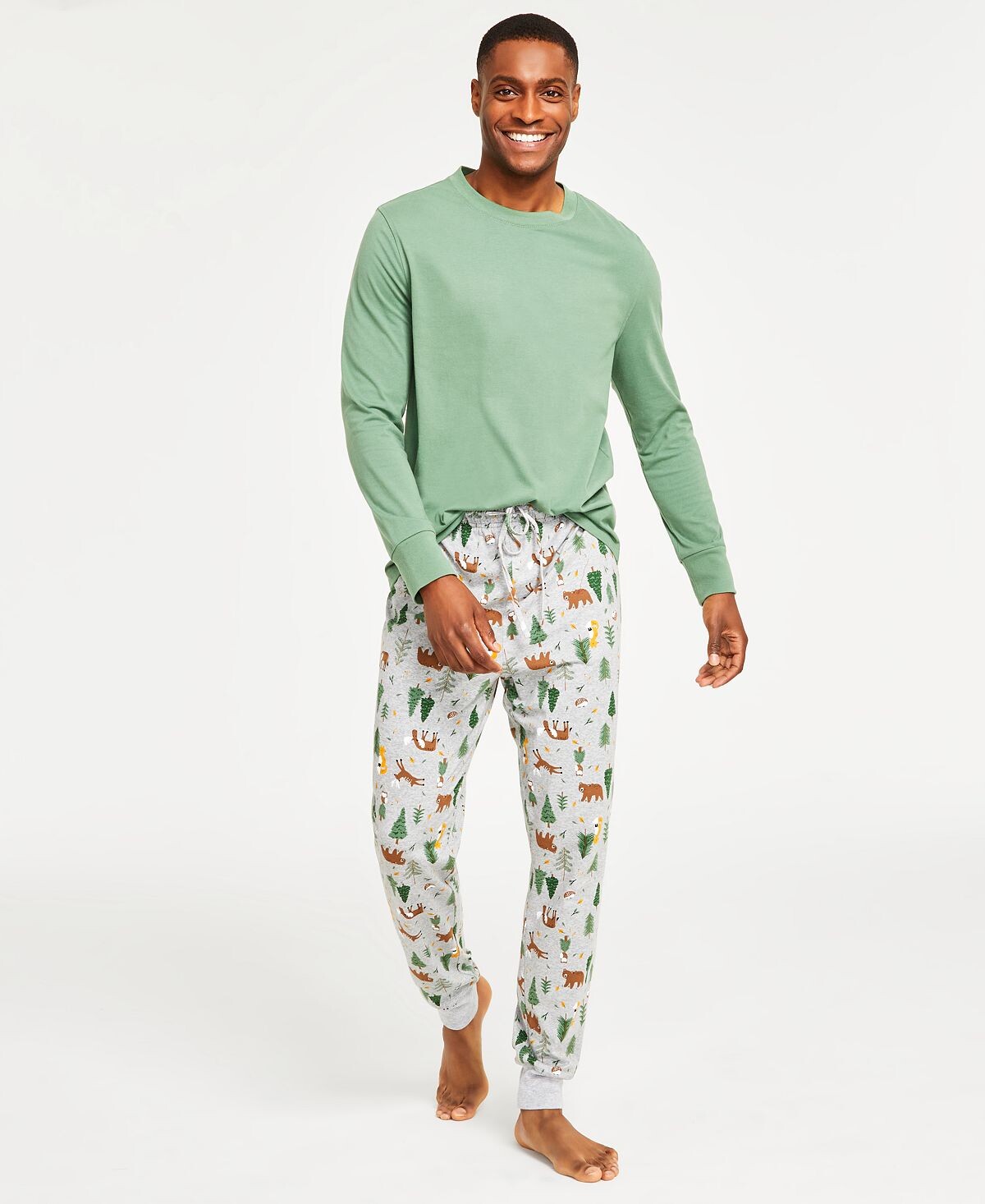 

Мужской пижамный комплект Mix It Forest Family Pajamas