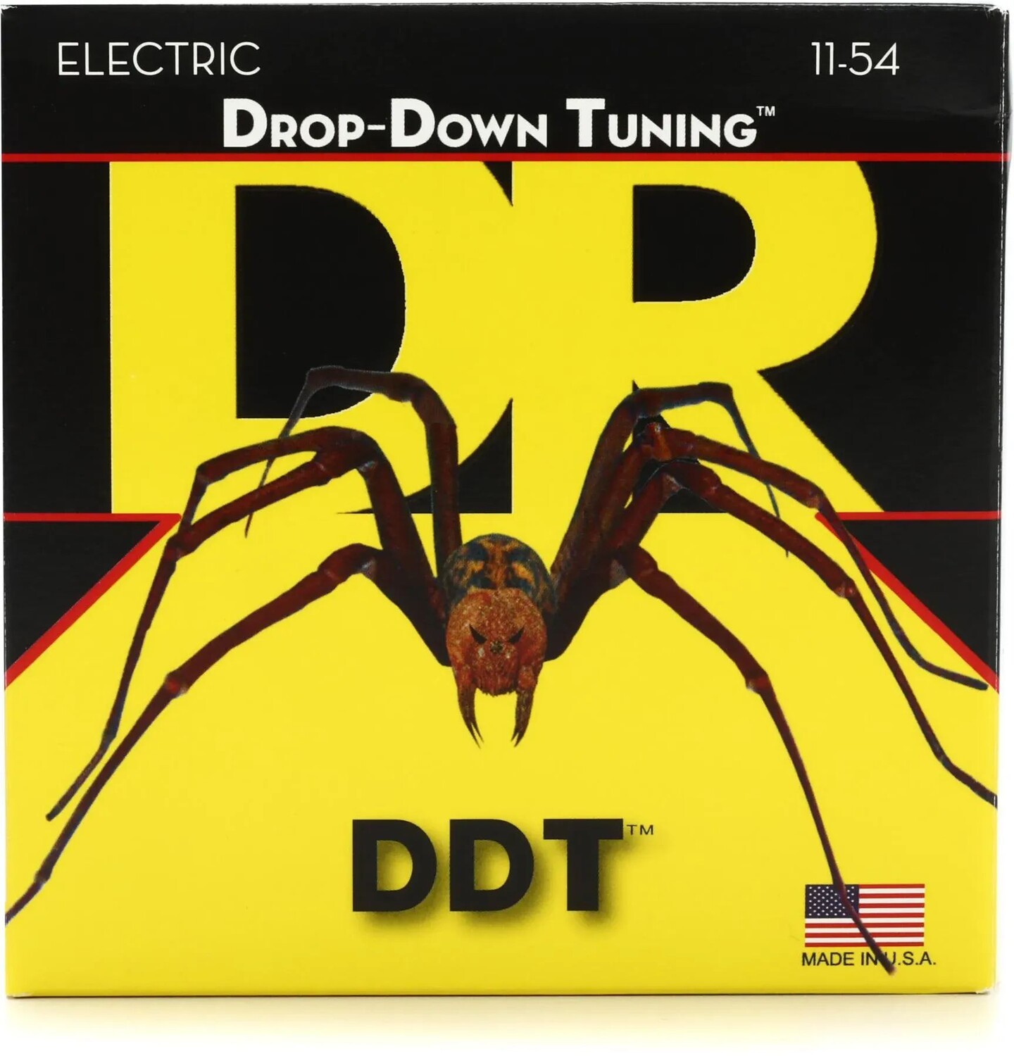 

Струны DR Strings DDT-11 Drop-Down Tuning, никелированные стальные струны для электрогитары — .011-.054 тяжелые