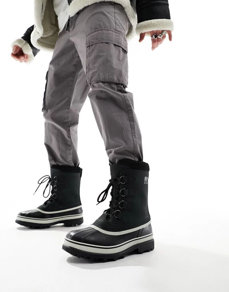 

Черные непромокаемые зимние ботинки Sorel Caribou