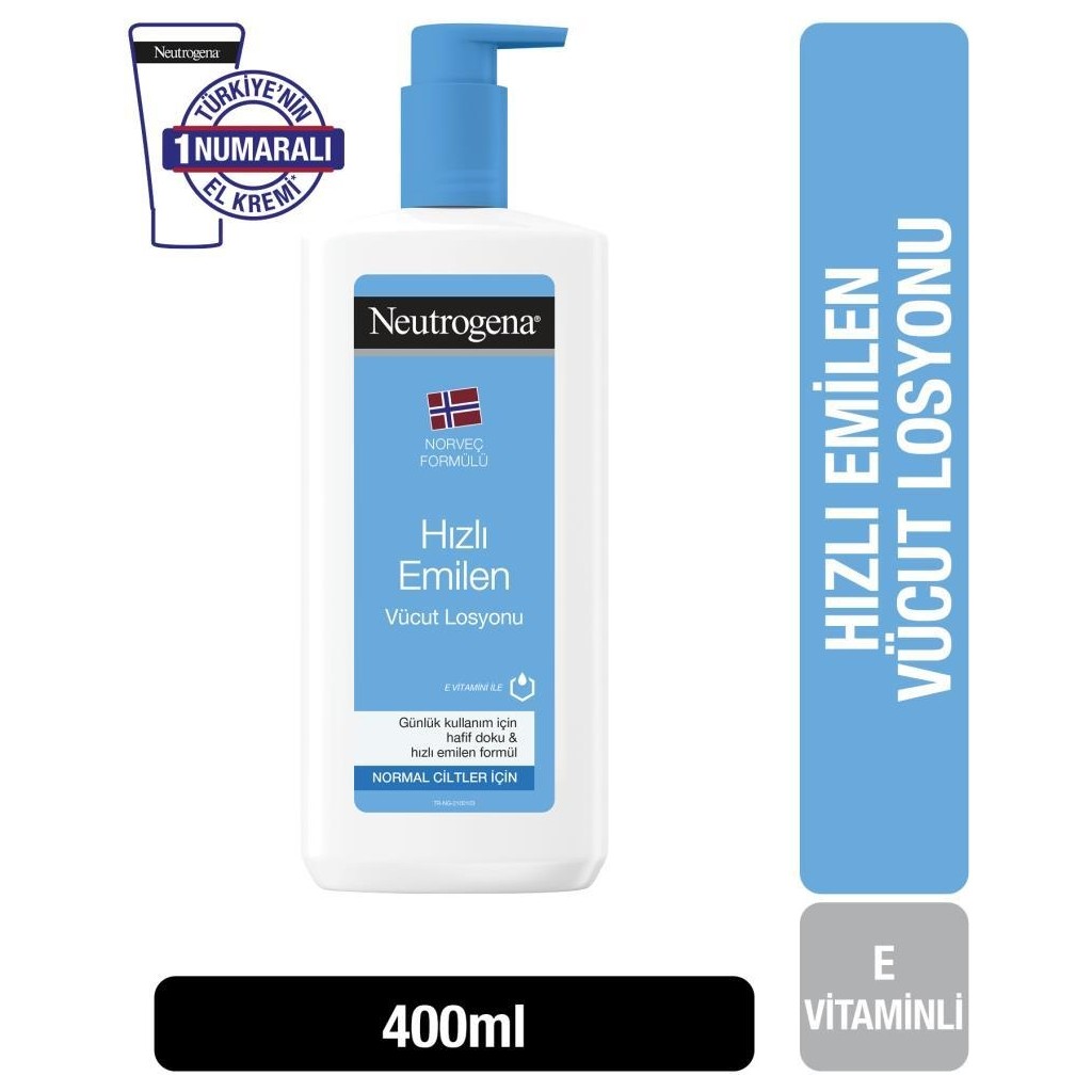Лосьон для тела Neutrogena быстро впитывающийся, 400 мл nivea body lotion repair and care dexpanthenol 400 ml