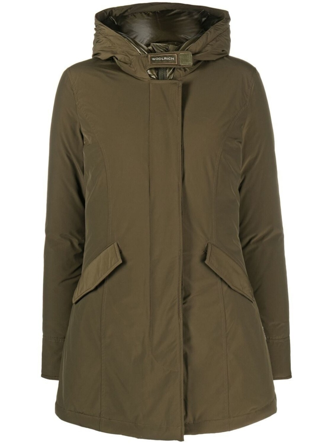 

Woolrich пуховик с капюшоном, зеленый